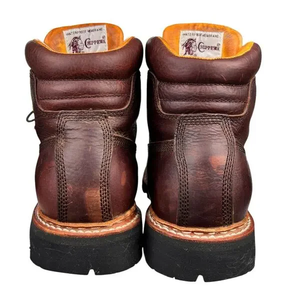 Chippewa Mens Briar Waterproof Insulated Brown Boots Size US 8.5 W - Picture 8 of 12